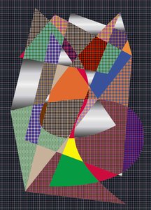 landskab, 2019, (blandet medier) af Alex Caminker