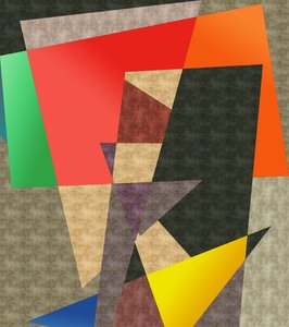 landskab #35,2019,(blandet medier) af Alex Caminker
