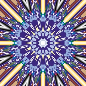 mandala, 2019, (blandet medier) af Alex Caminker