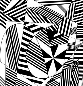 musikalsk partitur, 2019, (gradient) af Alex Caminker