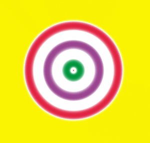 note som et mål, 2019, (gradient) af Alex Caminker