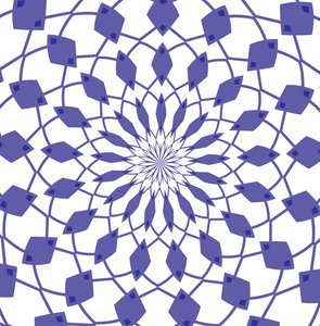 ornament #4,2019,(blandet medier) af Alex Caminker