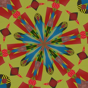 ornament #80,2019,(blandet medier) af Alex Caminker