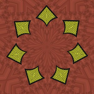 ornament #8,2019,(blandet medier) af Alex Caminker