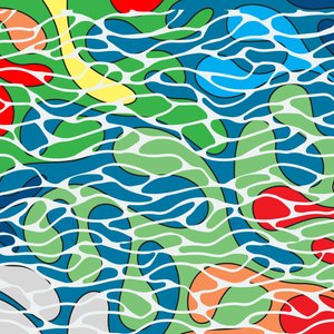 pool bund, 2017, (blandet medier) af Alex Caminker