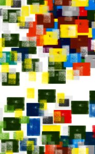 himmel og jord, 2019, (blandet medier) af Alex Caminker