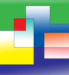 rumorganisation, 2019, (gradient) af Alex Caminker