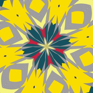 symmetri #12,2019,(blandet medier) af Alex Caminker