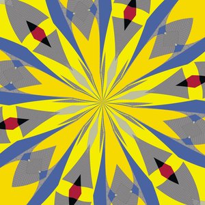 symmetri #14,2019,(blandet medier) af Alex Caminker