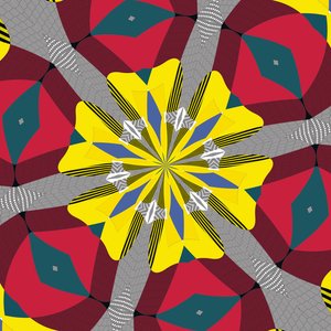 symmetri #17,2019,(blandet medier) af Alex Caminker