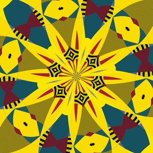 symmetri #18,2019,(blandet medier) af Alex Caminker