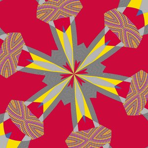 symmetri #23,2019,(blandet medier) af Alex Caminker