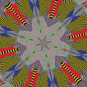 symmetri #24,2019,(blandet medier) af Alex Caminker