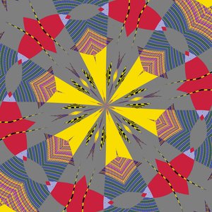symmetri #26,2019,(blandet medier) af Alex Caminker
