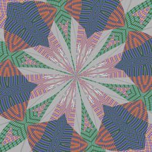 symmetri #32,2019,(blandet medier) af Alex Caminker