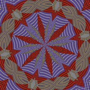 symmetri #33,2019,(blandet medier) af Alex Caminker