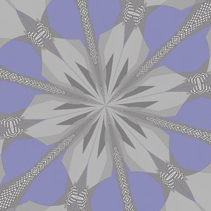 symmetri #35,2019,(blandet medier) af Alex Caminker