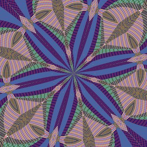 symmetri #36,2019,(blandet medier) af Alex Caminker