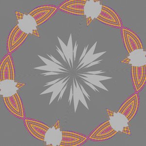 symmetri #42,2019,(blandet medier) af Alex Caminker