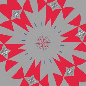 symmetri #43,2019,(blandet medier) af Alex Caminker