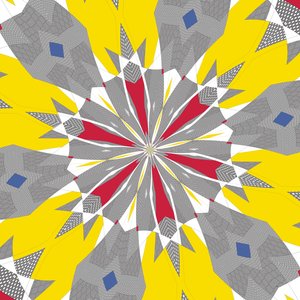 symmetri #48,2019,(blandet medier) af Alex Caminker