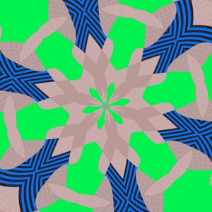 symmetri #51,2019,(blandet medier) af Alex Caminker