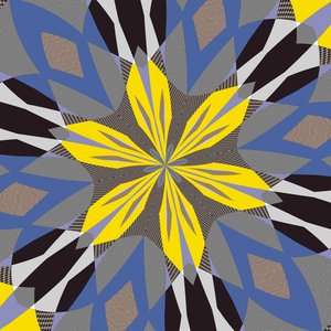 symmetri #55,2019,(blandet medier) af Alex Caminker