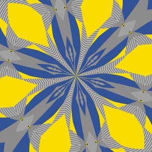 symmetri #8,2019,(blandet medier) af Alex Caminker