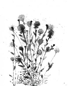 Abstrakt: Blækblomster