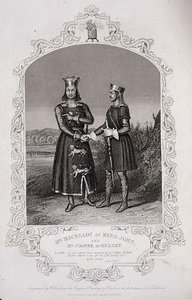 Mr Macready som King John og Mr Cooper som Hubert, akt III Scene 3 af 