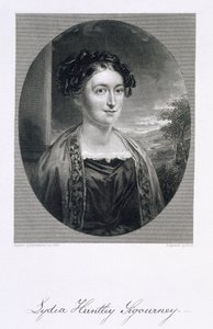 Lydia Huntley Sigourney (1791-1865), graveret af Burt af Alexander