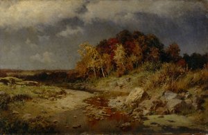 Blæsende efterårsdag, 1903 af Alexander Alexeyevich Kiselev