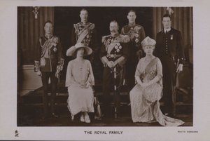 Den kongelige familie (s/h foto)