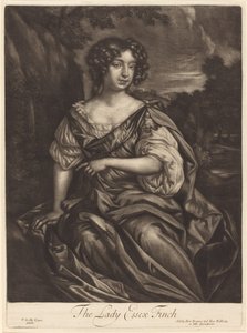 Lady Essex Finch af Alexander Browne after Sir Peter Lely