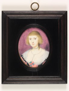 Lady Katherine Manners, hertuginde af Buckingham (akvarel på vellum) af Alexander Cooper