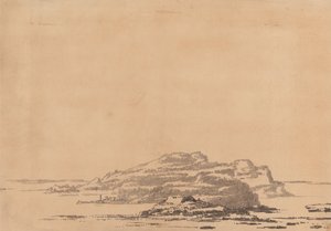 Fantastisk landskab af Alexander Cozens