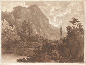 En anden tegning udført fra samme klat af Alexander Cozens and William Pether