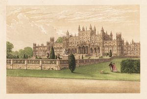 Eaton Hall, Cheshire, England. af Alexander Francis (after) Lydon