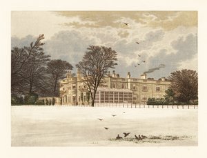 Ednaston Lodge, Derbyshire, England. af Alexander Francis (after) Lydon