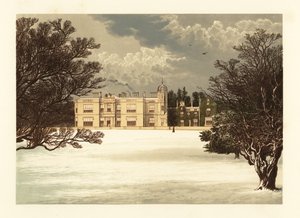 Eshton Hall, Yorkshire, England. af Alexander Francis (after) Lydon