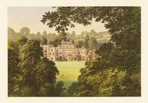 Hampton Court Castle, Herefordshire, England. af Alexander Francis (after) Lydon