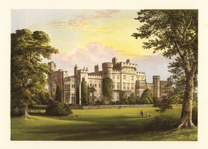Hawarden Castle, Flintshire, Wales. af Alexander Francis (after) Lydon