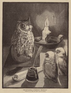 Light and Learning; or, Preparing for Breaking-up (litho) af Alexander Francis (after) Lydon
