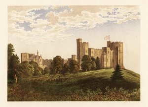 Peckforton Castle, Cheshire, England. af Alexander Francis (after) Lydon