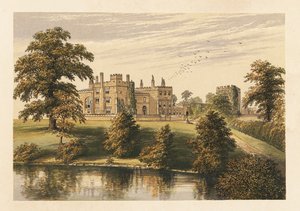 Ripley Castle, Yorkshire, England. ,1880 (gravering) af Alexander Francis (after) Lydon