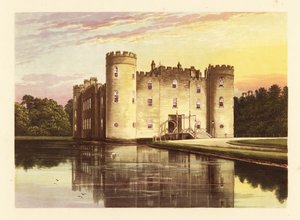 Shirburn Castle, Oxfordshire, England. ,1880 (gravering) af Alexander Francis (after) Lydon