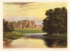 Sundorne Castle, Shropshire, England. ,1880 (gravering) af Alexander Francis (after) Lydon