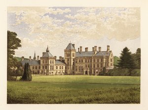 Walton Hall, Warwickshire, England. af Alexander Francis (after) Lydon