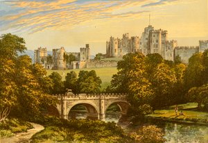 Alnwick Castle af Alexander Francis Lydon
