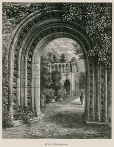 Dryburgh Abbey, vestlige indgang af Alexander Francis Lydon